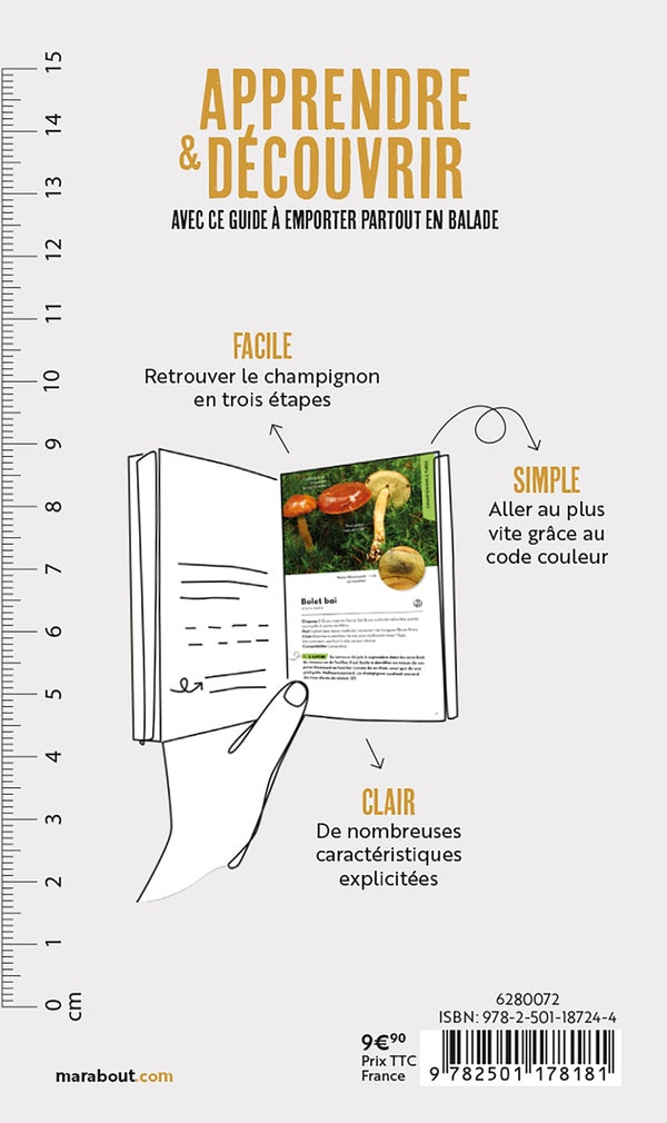 Back cover of Les champignons des sous-bois