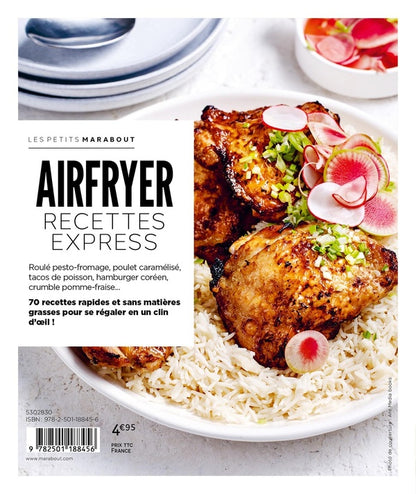 Back cover of Les petits Marabout : AirFryer : Recettes express ; 70 recettes testées pour vous !