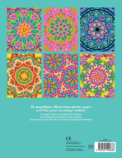 Back cover of Coloriages mystères : Mandalas végétaux