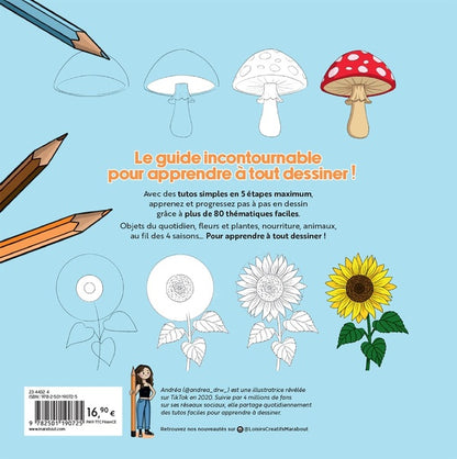 Back cover of Le guide du dessin facile
