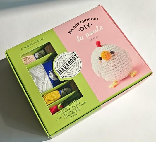Front cover of Ma box crochet DIY : La poule