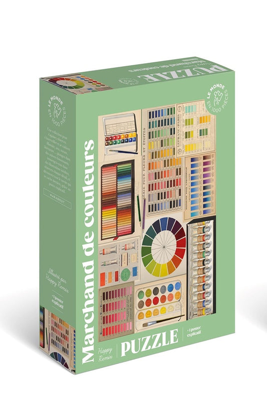 Front cover of Puzzle : Marchand de couleurs                     (1000 pièces)