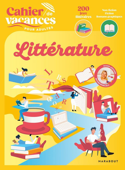Front cover of Cahier de vacances pour adultes : Littérature