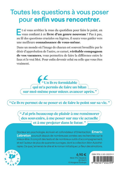 Back cover of Un moment avec moi-même : Le journal intime pour mieux se connaître en 300 questions