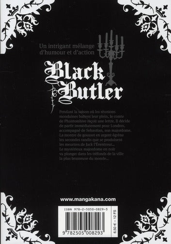 Back cover of Black butler Tome 2