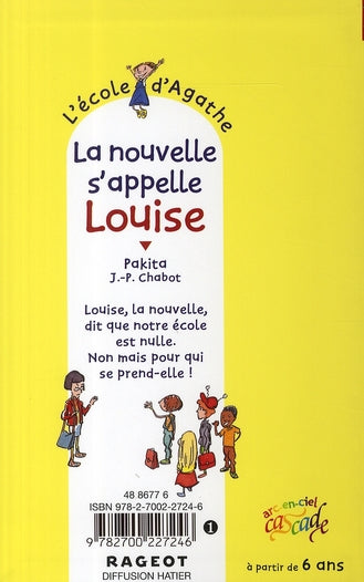 Back cover of La nouvelle s'appelle Louise