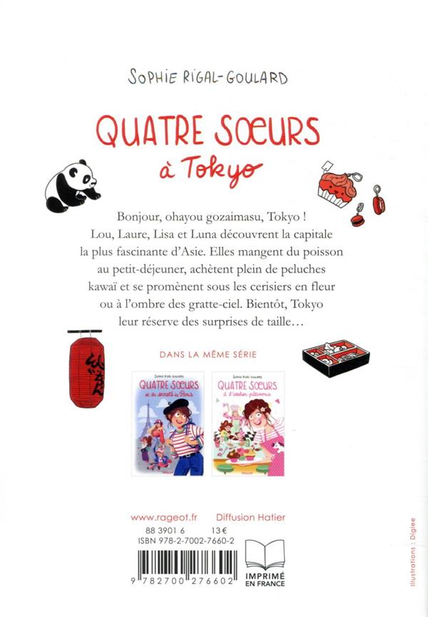 Back cover of Quatre soeurs à Tokyo