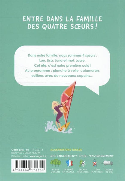 Back cover of Quatre soeurs en colo