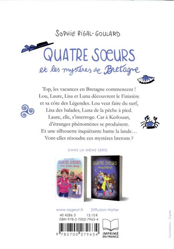 Back cover of Quatre soeurs et les mystères de Bretagne