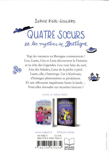 Back cover of Quatre soeurs et les mystères de Bretagne