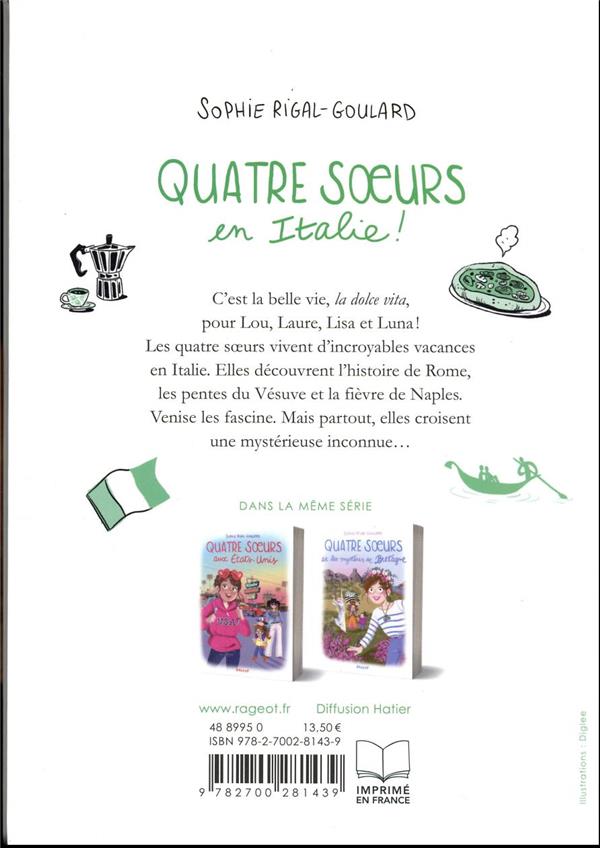 Back cover of Quatre soeurs en Italie !