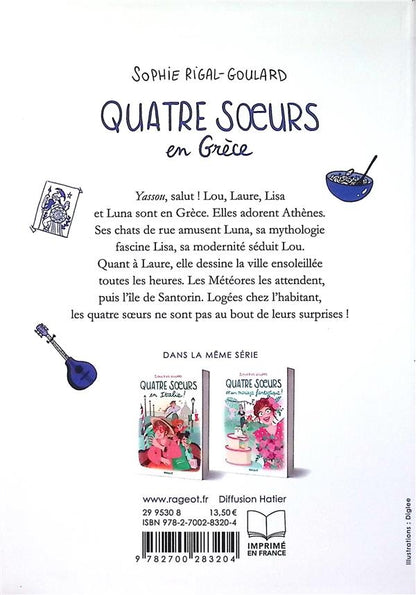 Back cover of Quatre soeurs en Grèce