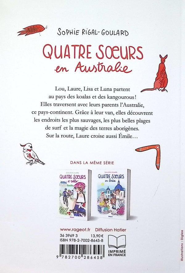 Back cover of Quatre soeurs en Australie