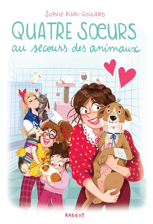 Front cover of Quatre soeurs au secours des animaux