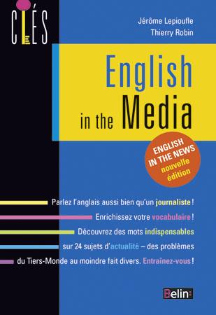 Front cover of English in the media                     (édition en anglais)