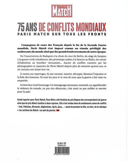 Back cover of 75 ans de conflits mondiaux : Paris Match sur tous les fronts