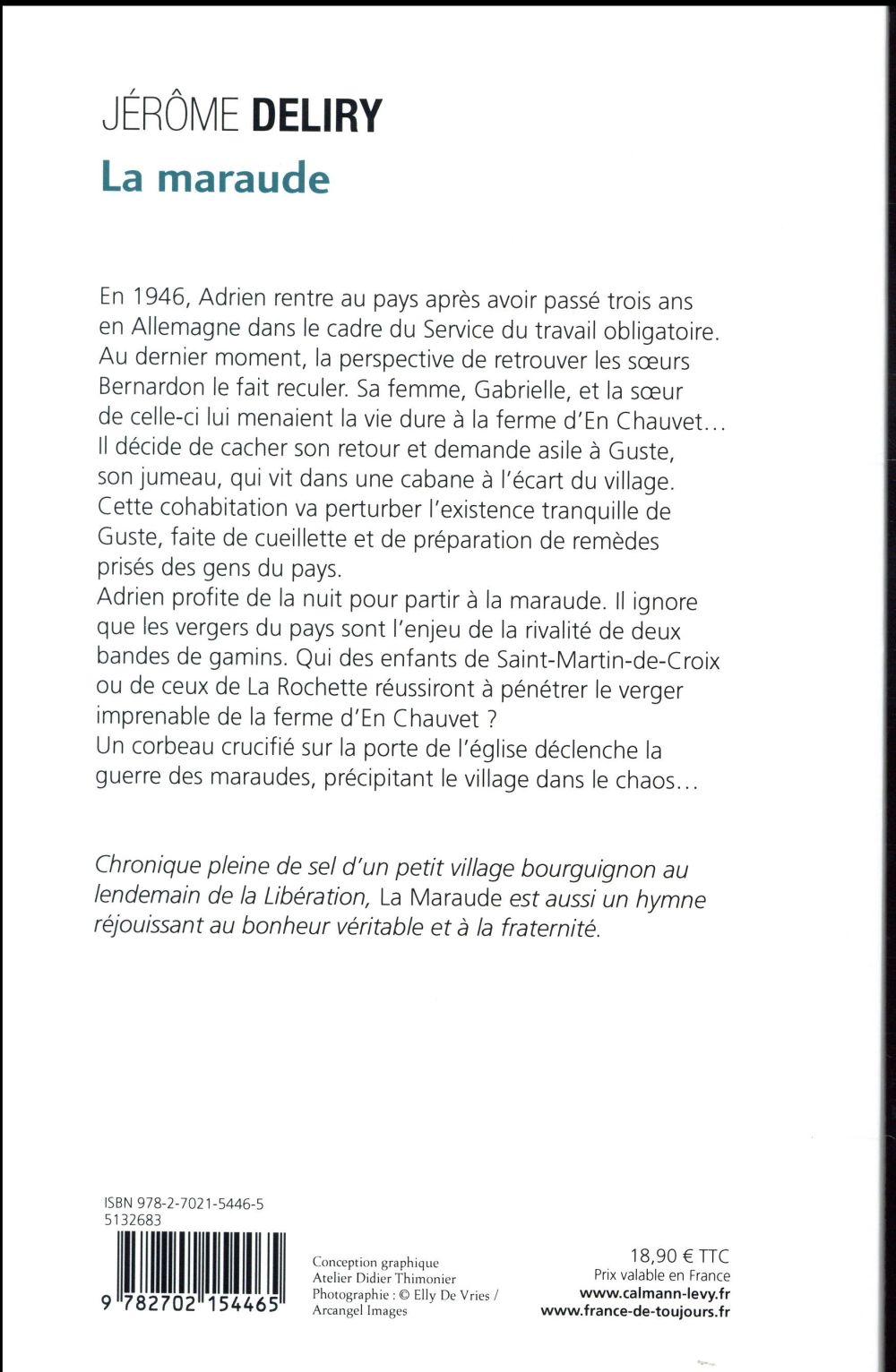 Back cover of La maraude                     (IMPRESSION A LA DEMANDE)
