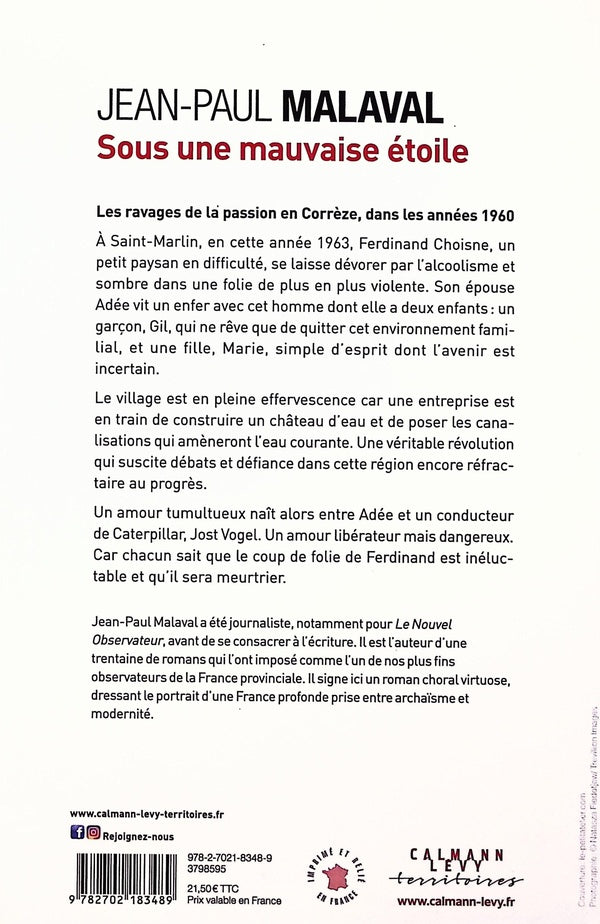 Back cover of Sous une mauvaise étoile