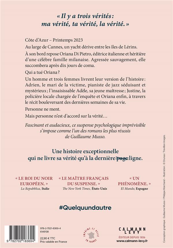 Back cover of Quelqu'un d'autre