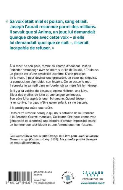 Back cover of Les grandes patries étranges