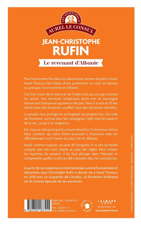Back cover of Les aventures d'Aurel le consul : Le Revenant d'Albanie