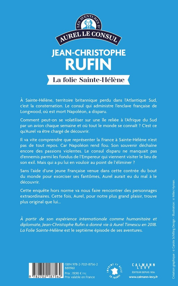 Back cover of Les énigmes d'Aurel le consul Tome 7 : La folie Sainte-Hélène