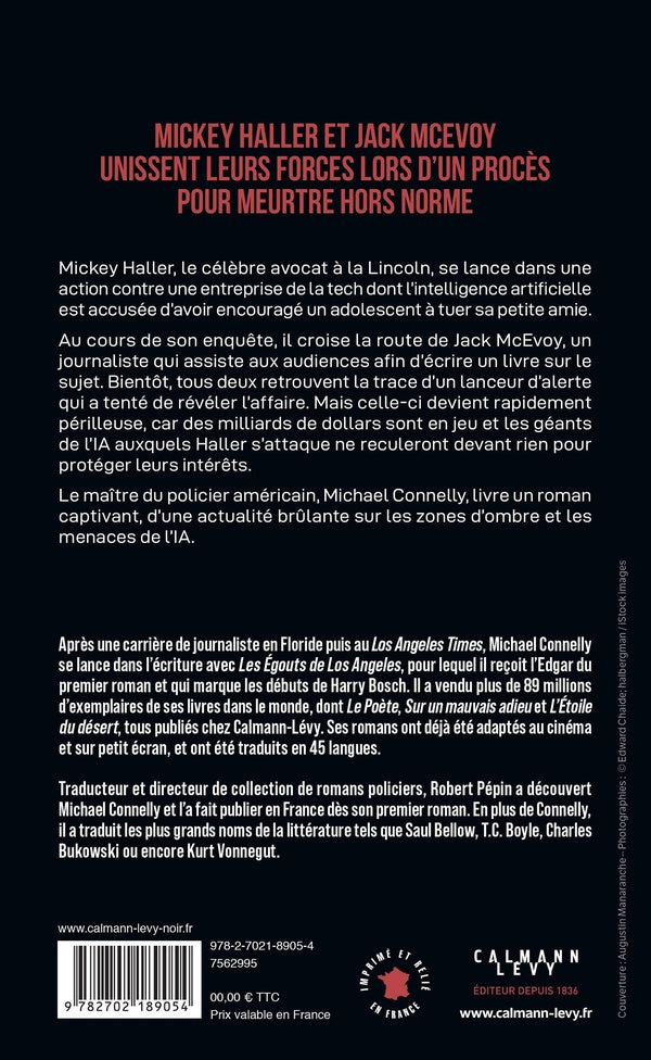 Back cover of Sans âme ni conscience
