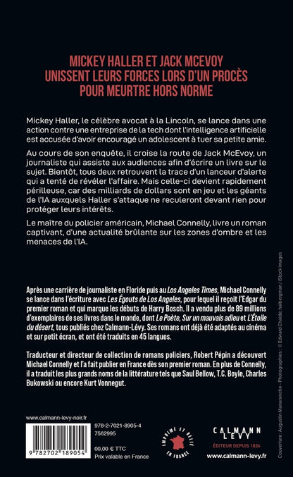 Back cover of Sans âme ni conscience