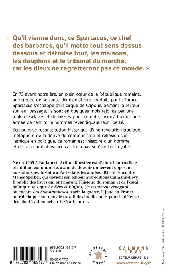 Back cover of Spartacus