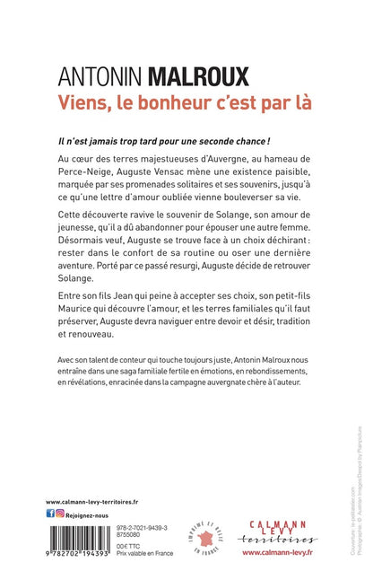 Back cover of Viens, le bonheur c'est par là