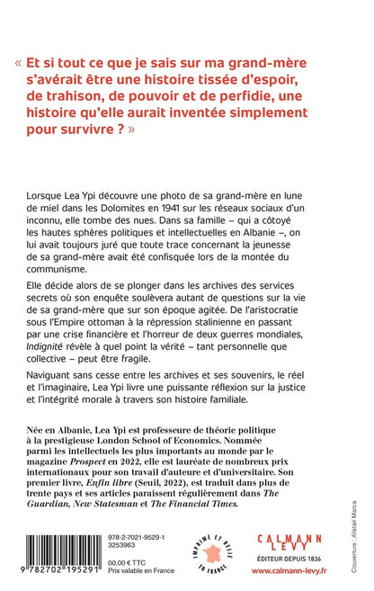 Back cover of Indignité : Une vie réinventée