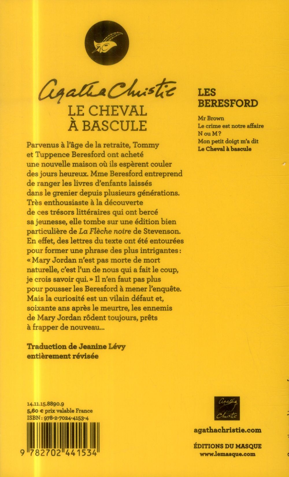 Back cover of Le cheval à bascule