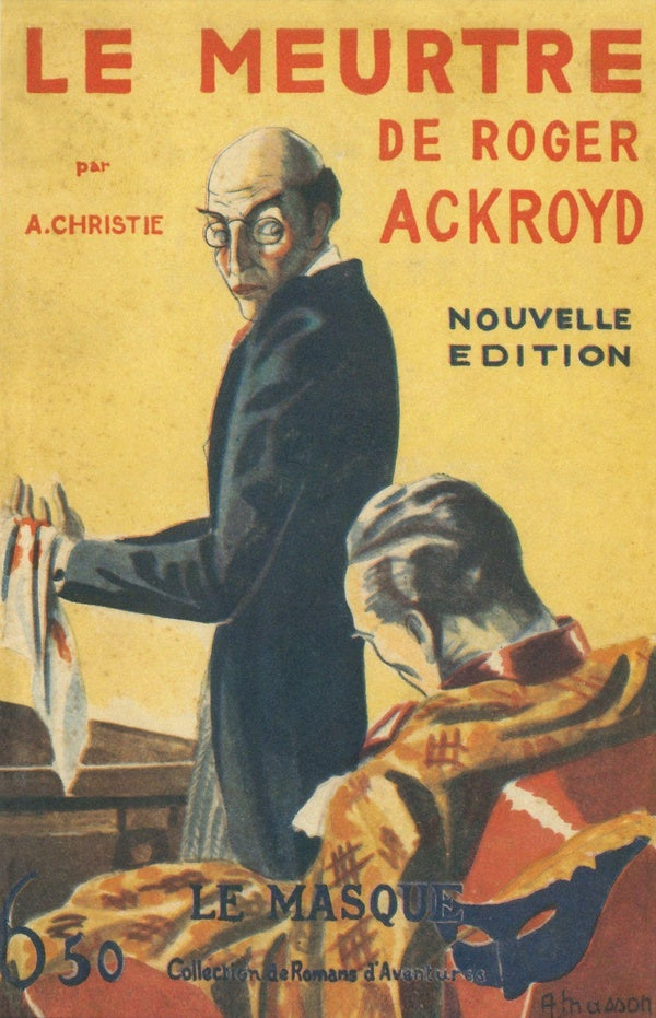 Front cover of Le meurtre de Roger Ackroyd                     (édition de luxe)