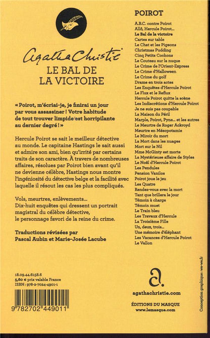 Back cover of Le bal de la victoire