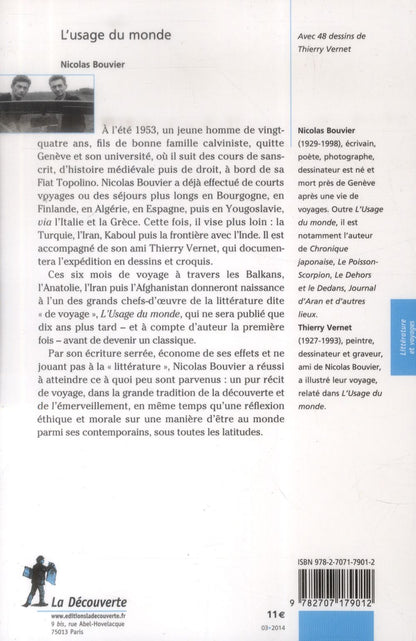 Back cover of L'usage du monde