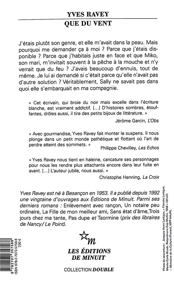 Back cover of Que du vent