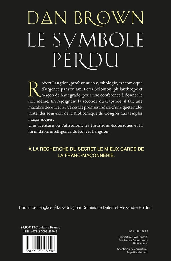 Back cover of Le symbole perdu