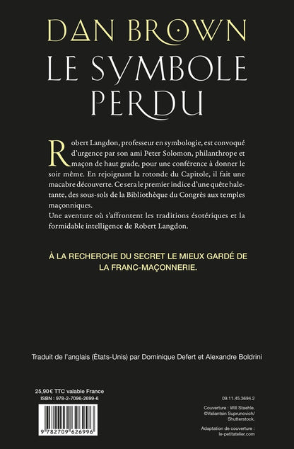 Back cover of Le symbole perdu