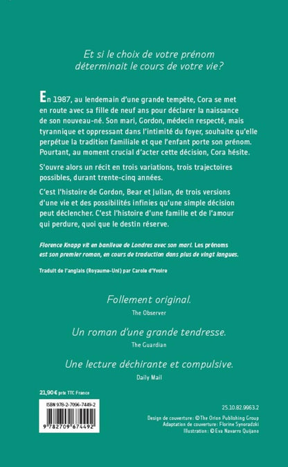 Back cover of Les prénoms