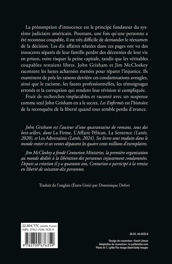 Back cover of Les enfermés