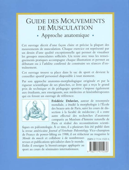 Back cover of Guide des mouvements de musculation ; approche anatomique ; 3e edition