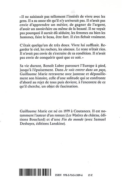 Back cover of Je vais entrer dans un pays
