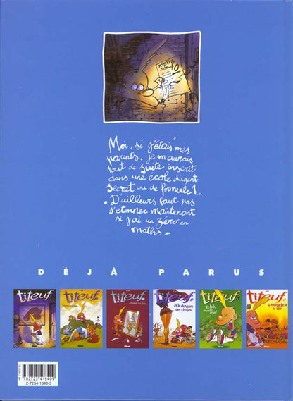 Back cover of Titeuf Tome 4 : c'est pô juste...