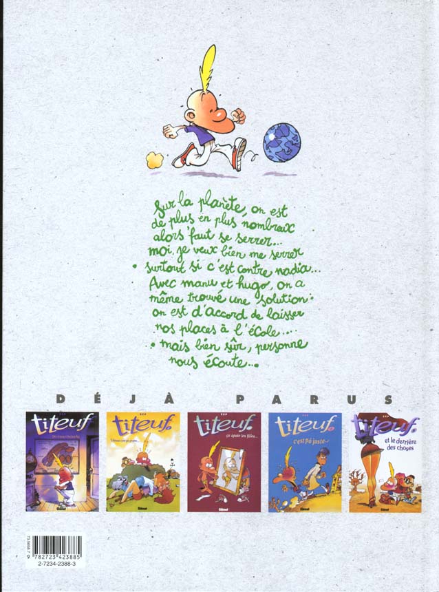 Back cover of Titeuf Tome 6 : tchô, monde cruel