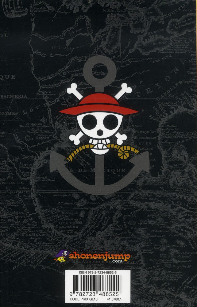 Back cover of One Piece - édition originale Tome 1 : Romance Dawn, à l'aube d'une grande aventure