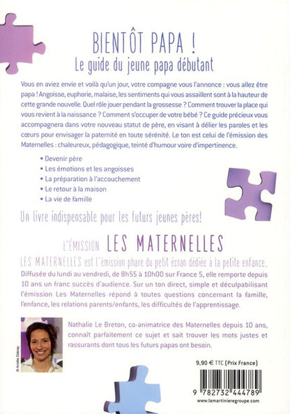 Back cover of Bientôt papa ! le guide du jeune papa débutant