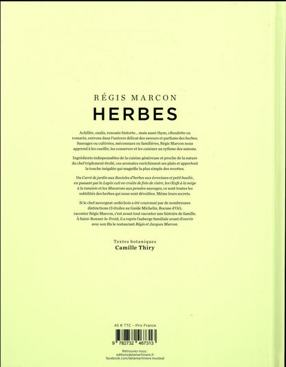 Back cover of Herbes ; 70 herbes potagères et sauvages, 130 recettes