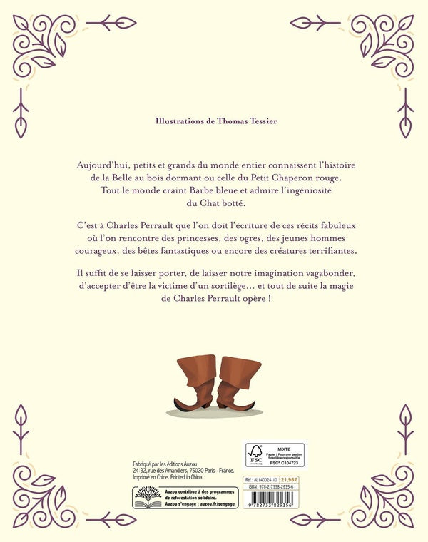 Back cover of Les contes de Perrault