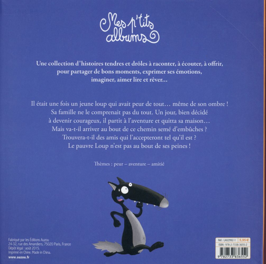 Back cover of Le loup qui avait peur de son ombre