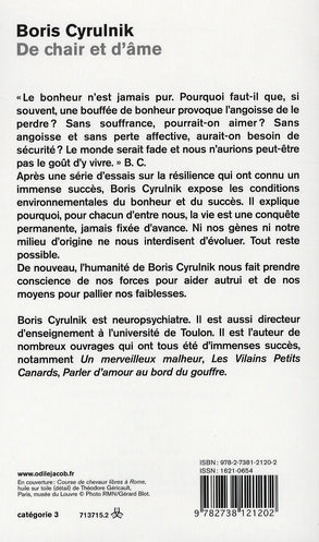 Back cover of De chair et d'âme